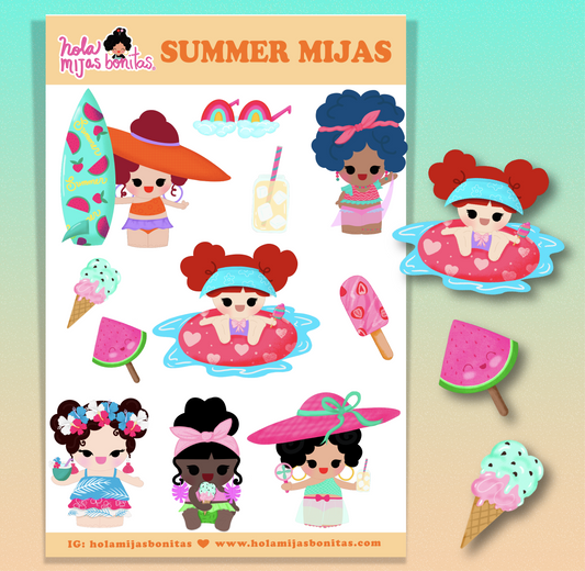 Summer Mijas Big Sticker Sheet