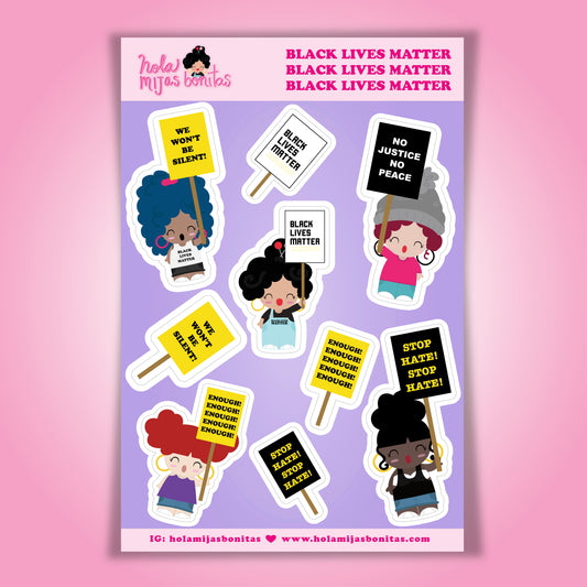 Black Lives Matter Sticker Sheet