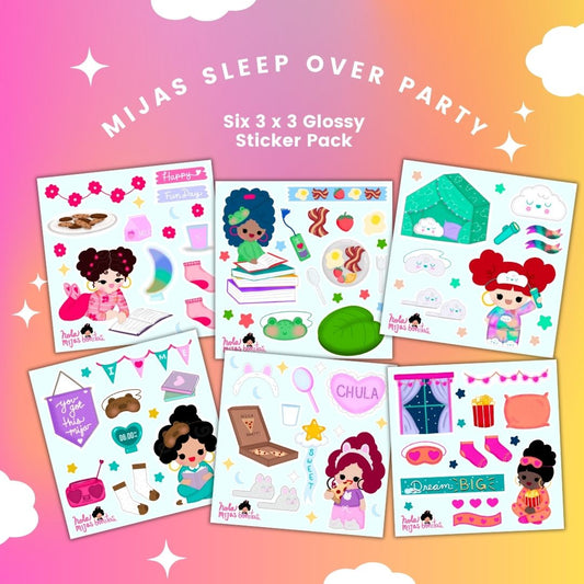 Mijas Sleepover Party Sticker Pack