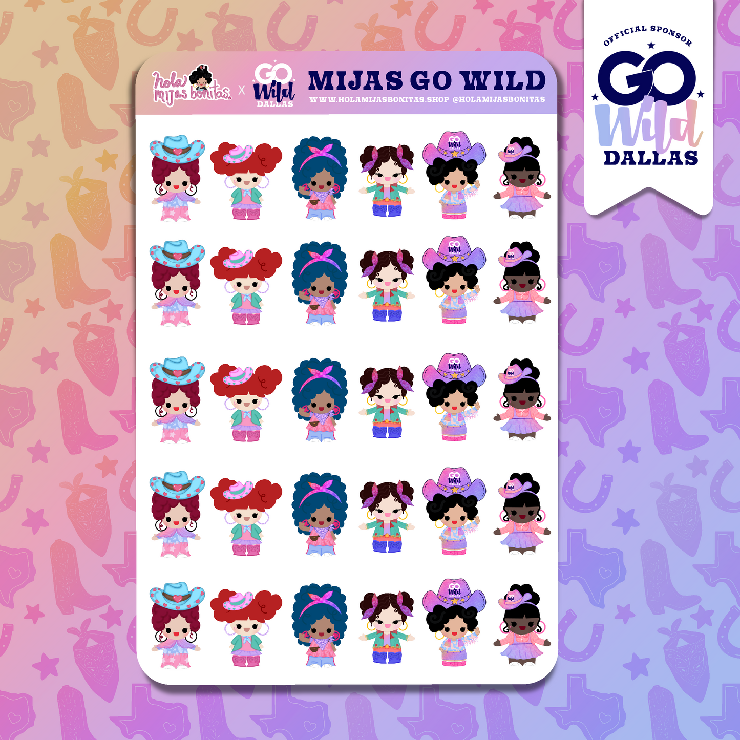 Mijas Go Wild Small Sticker 2024