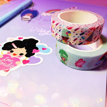 Spring Glitter Washi Tape