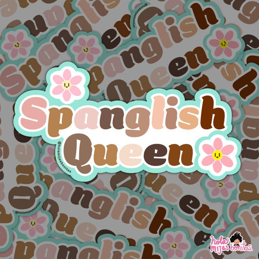 Spanglish Queen Die Cut Sticker