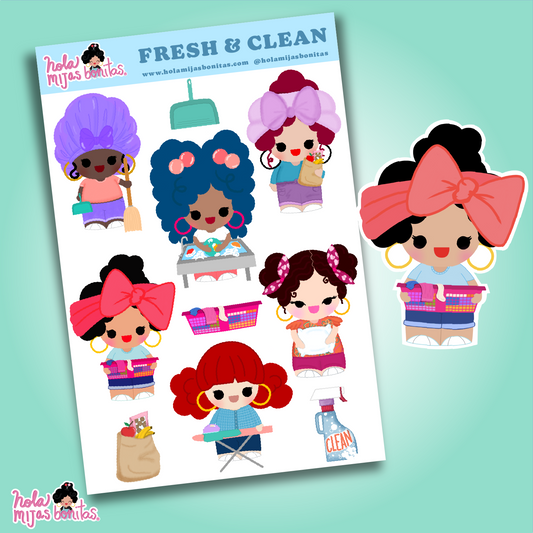 Fresh & Clean Mijas Big Sticker Sheet