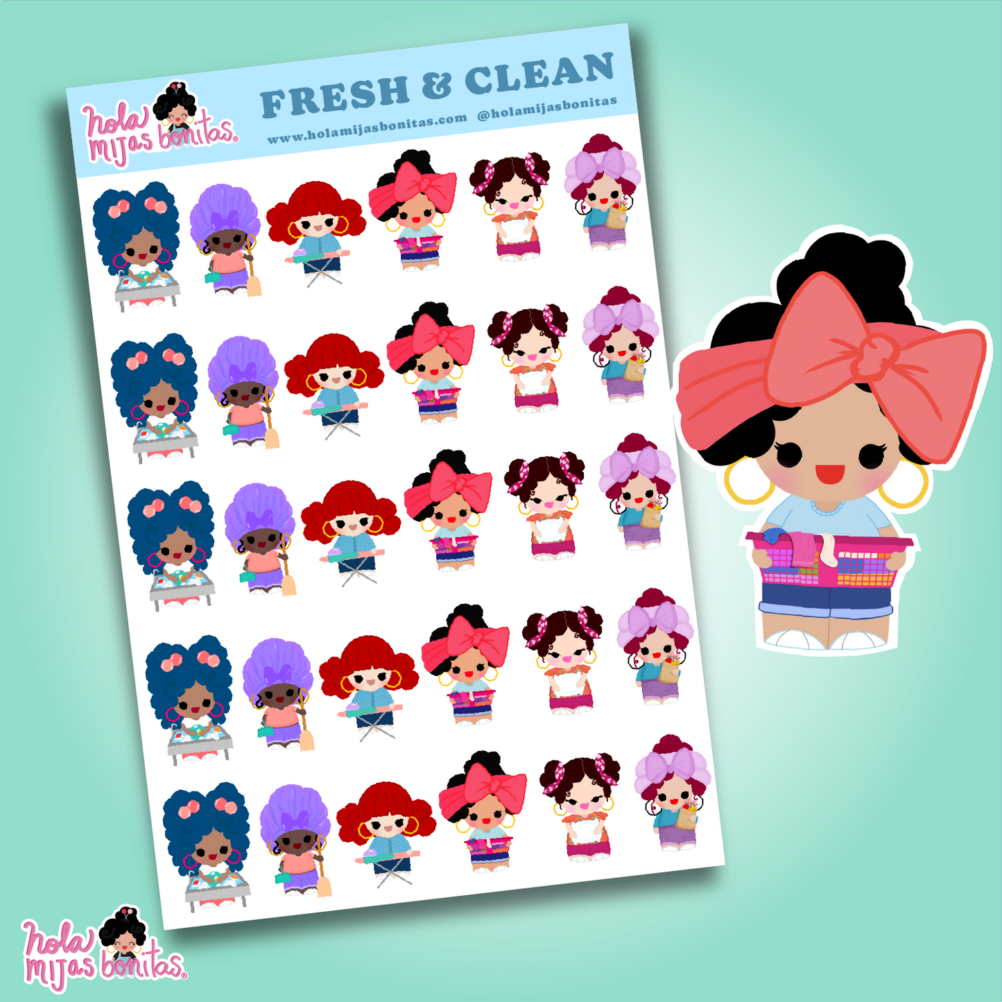 Fresh & Clean Mijas Small Sticker Sheet