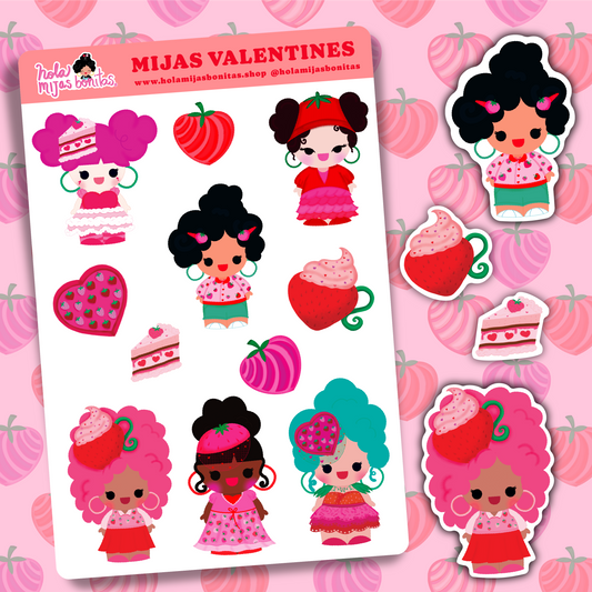 Valentines MIJAS Big Size Sticker Sheet