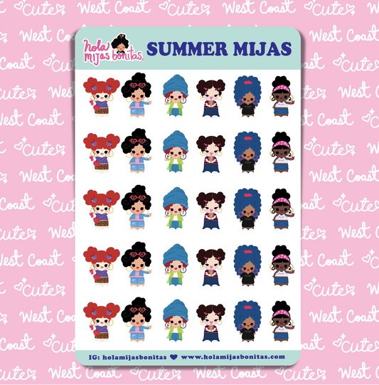 Cali Mijas Small Sticker Sheet