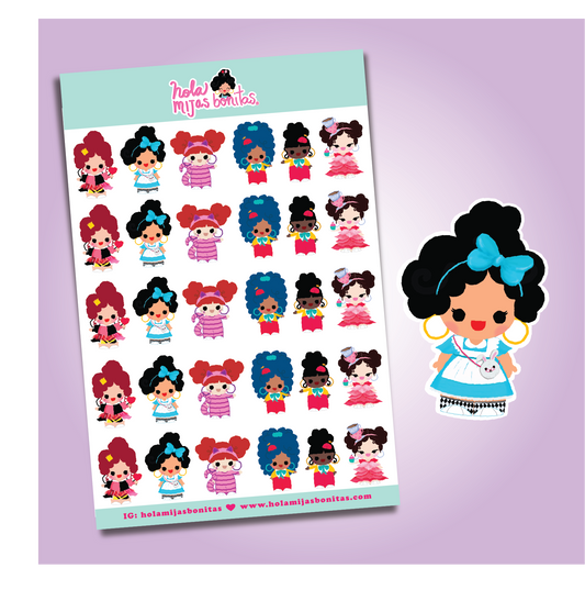 Mijas Tea Party Small Sticker Sheet