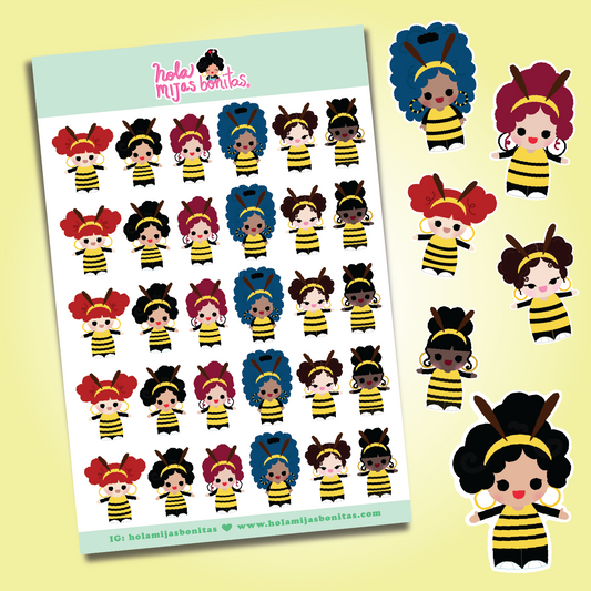 Mijas Bee's SMALL Sticker Sheet
