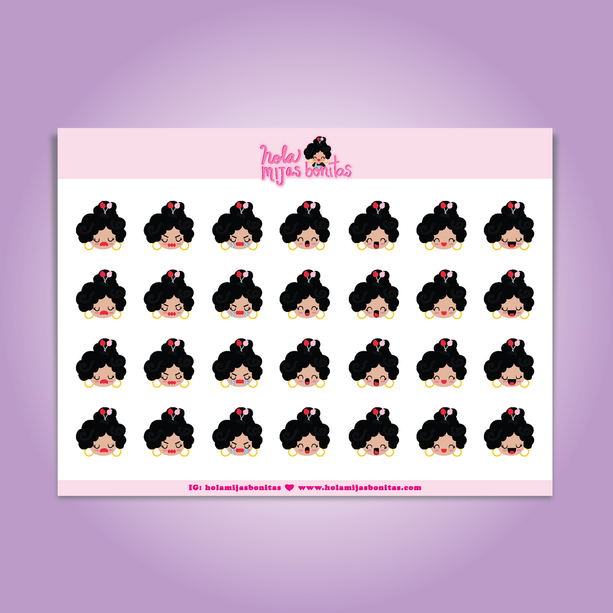 HMB MOOD STICKER SHEET – Hola Mijas Bonitas
