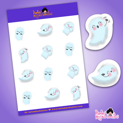 Cute Ghost Sticker Sheet