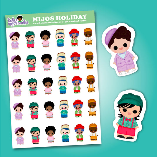 Mijos Holiday (SMALL_C1) Sticker Sheet