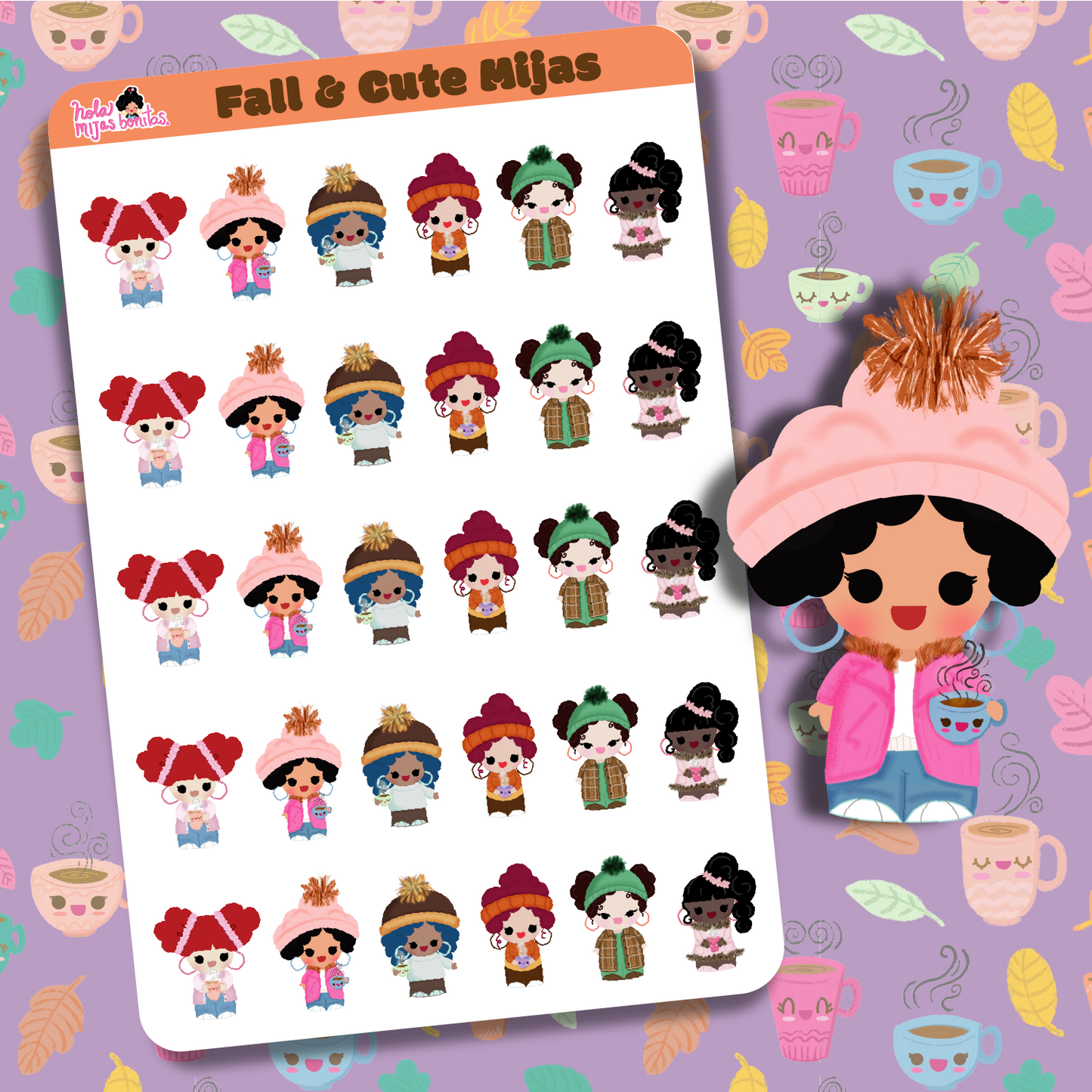 Fall I'm In Love Small Sticker Sheet