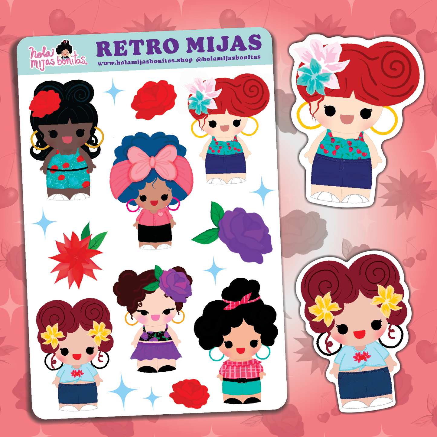 Retro Mijas Big Sticker Sheet