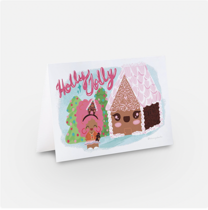 Holly Joly Holiday Greeting Card