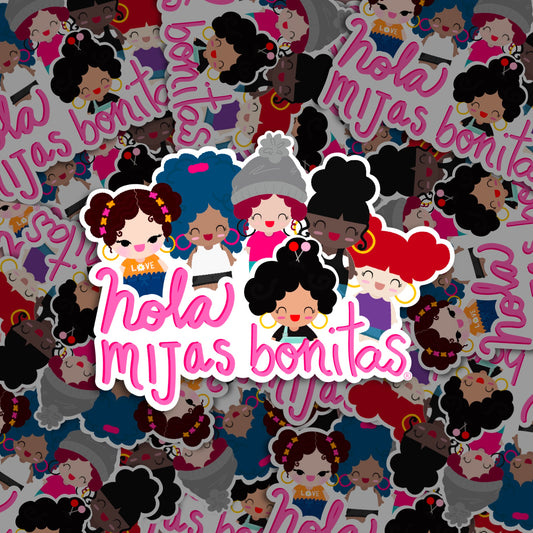 Hola Mijas Bonitas Die Cut Sticker