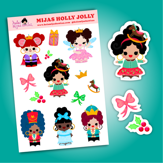 Hola Mijas Bonitas Holly Jolly (BIG_C3) Sticker Sheet